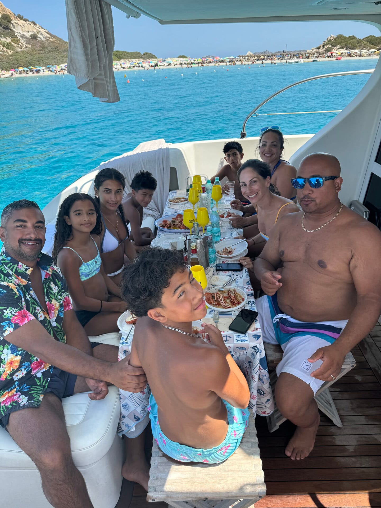 Panorama di Capo Carbonara dalla barca